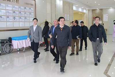区委书记赵学峰等领导一行莅临我院马尾院区调研指导工作